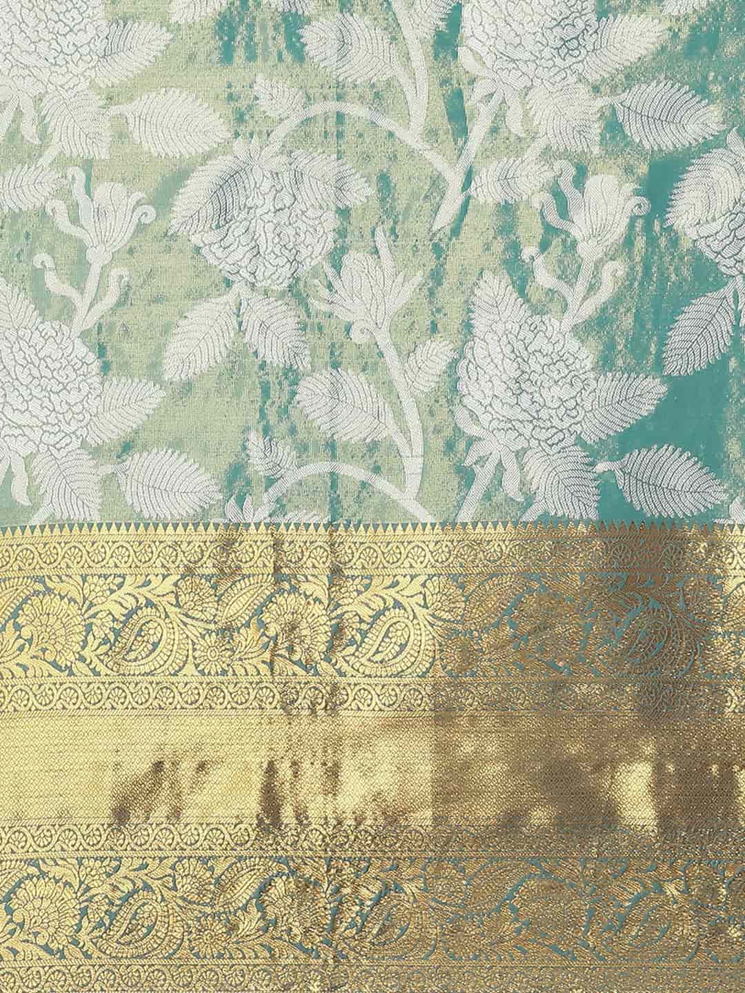 Ethnic Motifs Zari Woven Tissue Silk Saree