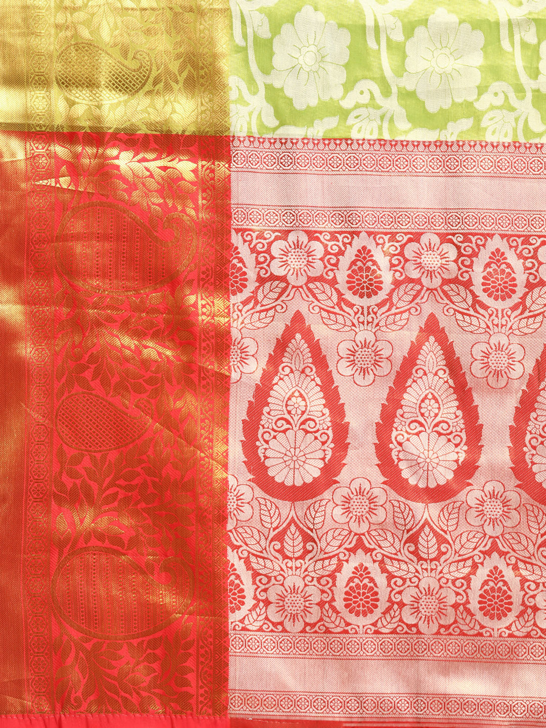 Ethnic Motifs Zari Woven Tissue Silk Saree