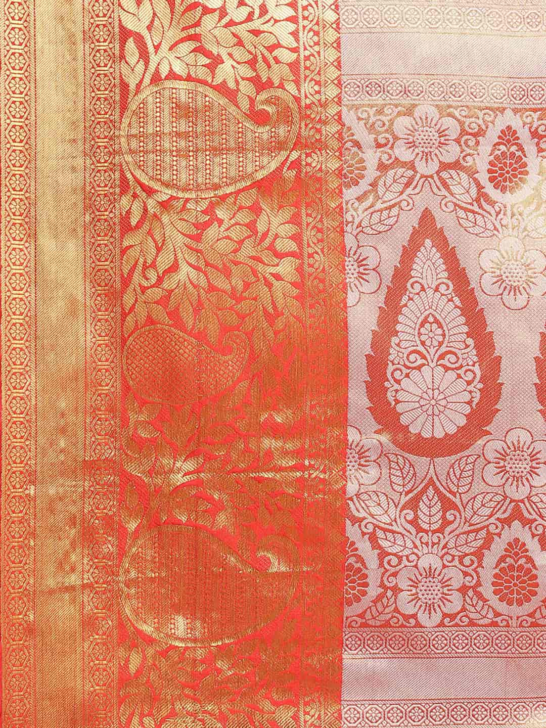 Ethnic Motifs Zari Woven Tissue Silk Saree