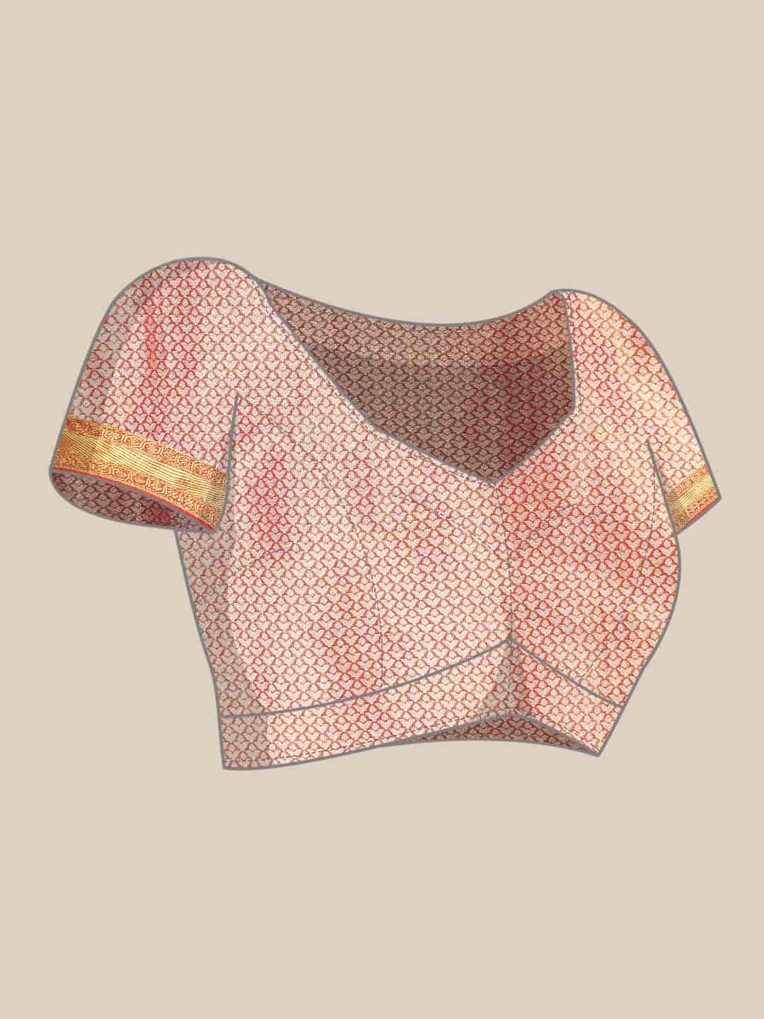 Ethnic Motifs Zari Woven Tissue Silk Saree