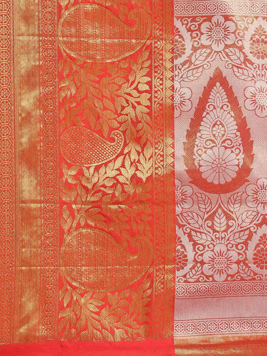 Ethnic Motifs Zari Woven Tissue Silk Saree