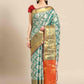 Ethnic Motifs Zari Woven Tissue Silk Saree