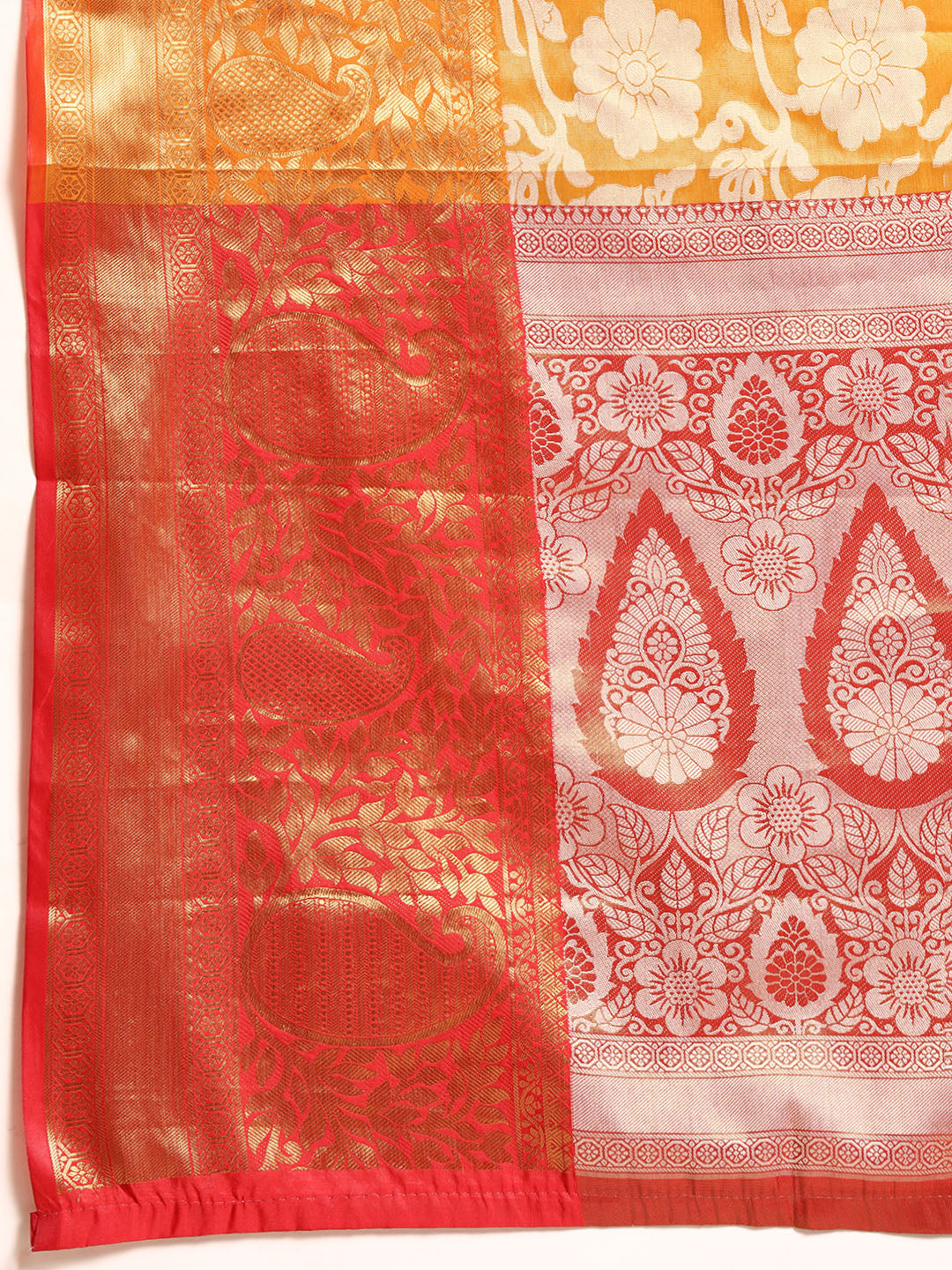 Ethnic Motifs Zari Woven Tissue Silk Saree