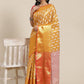 Ethnic Motifs Zari Woven Tissue Silk Saree