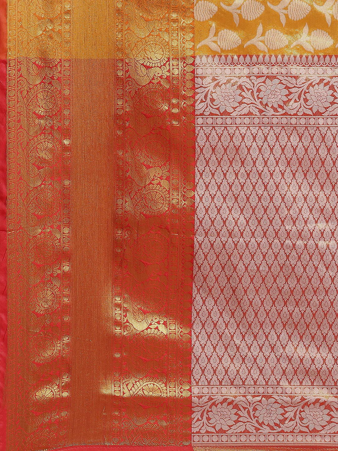 Ethnic Motifs Zari Woven Tissue Silk Saree