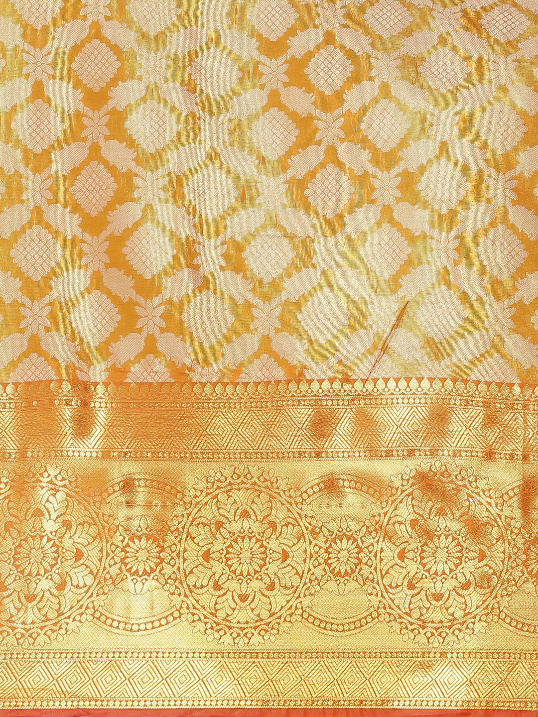 Ethnic Motifs Zari Woven Tissue Silk Saree