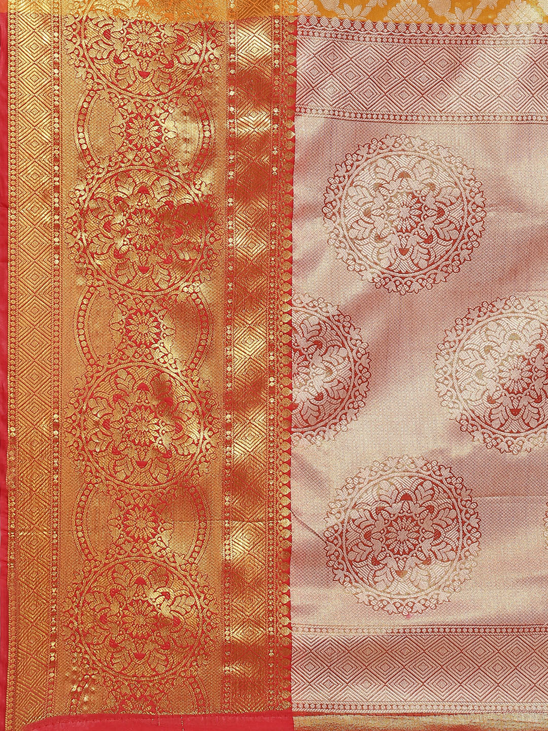 Ethnic Motifs Zari Woven Tissue Silk Saree