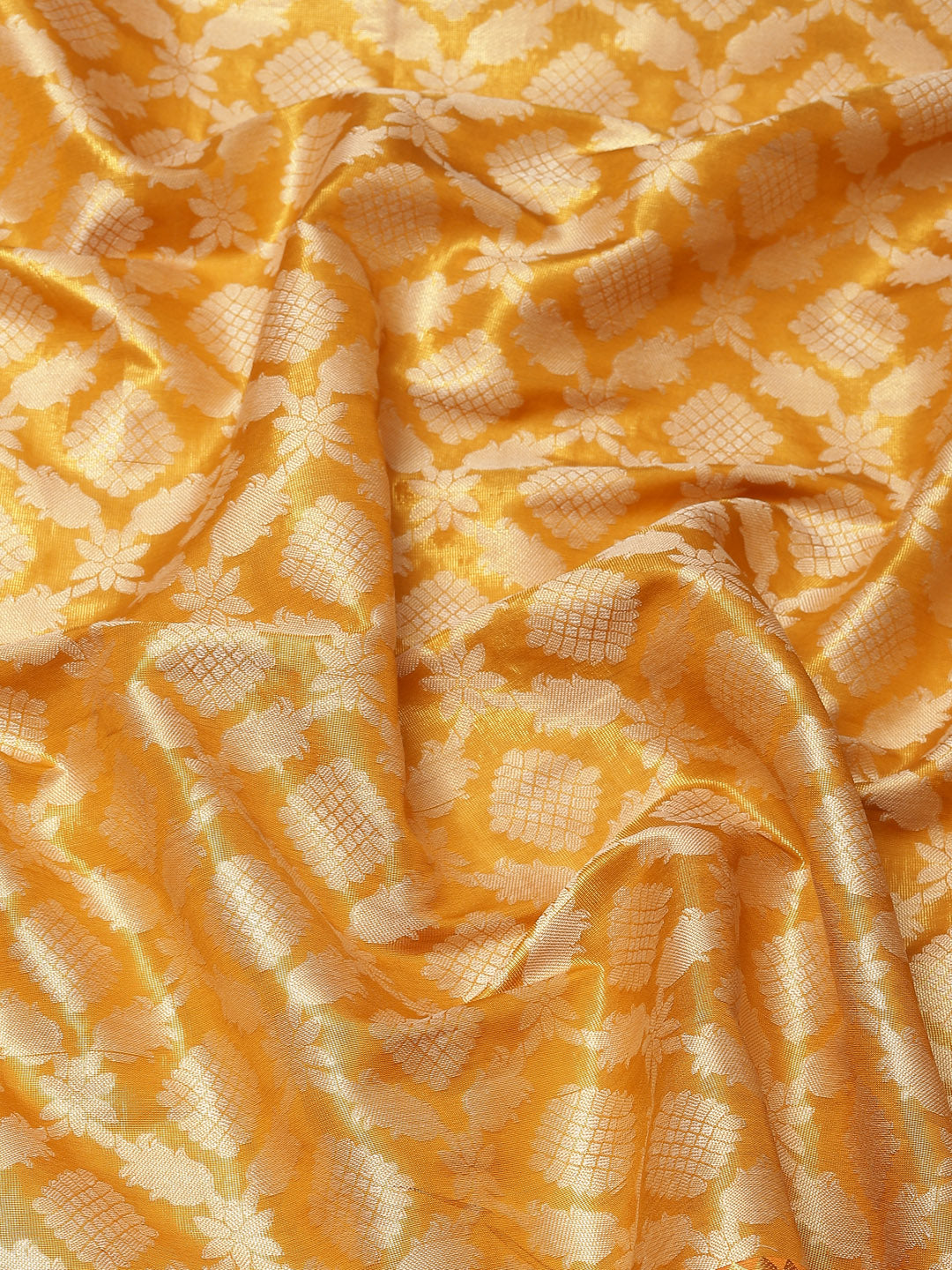 Ethnic Motifs Zari Woven Tissue Silk Saree