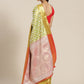 Ethnic Motifs Zari Woven Tissue Silk Saree