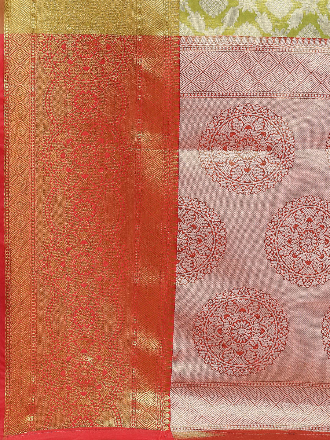 Ethnic Motifs Zari Woven Tissue Silk Saree