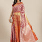 Ethnic Motifs Zari Woven Tissue Silk Saree