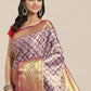 Ethnic Motifs Zari Woven Tissue Silk Saree