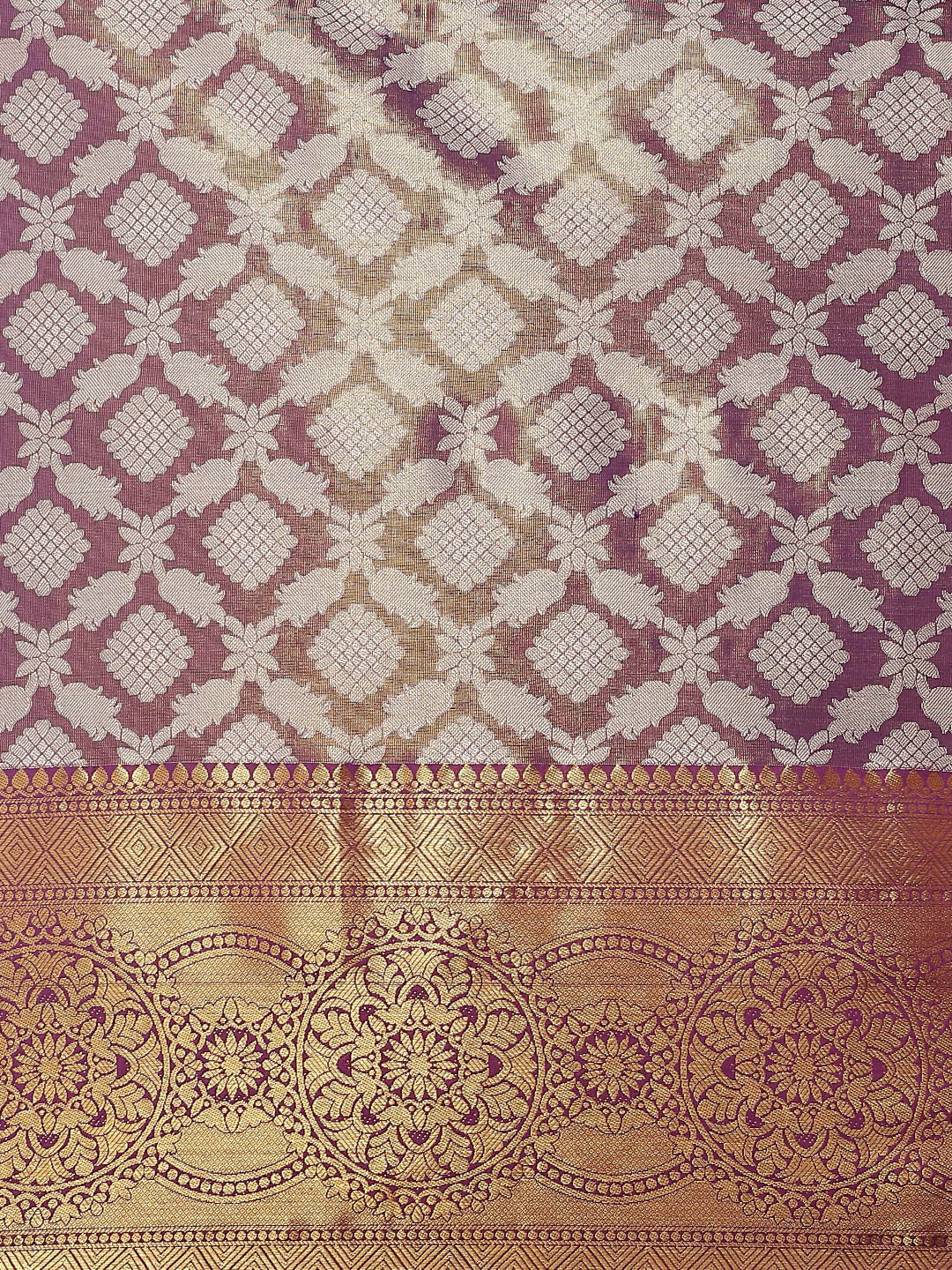 Ethnic Motifs Zari Woven Tissue Silk Saree