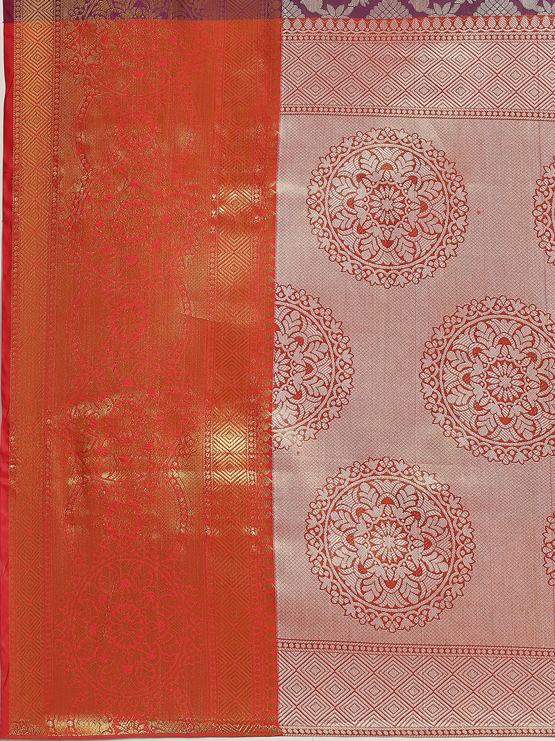 Ethnic Motifs Zari Woven Tissue Silk Saree