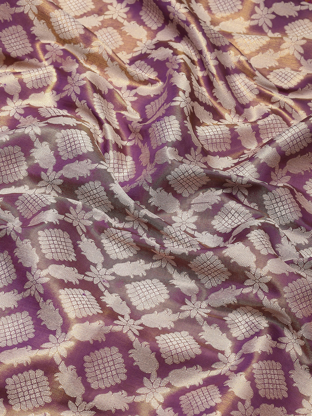 Ethnic Motifs Zari Woven Tissue Silk Saree