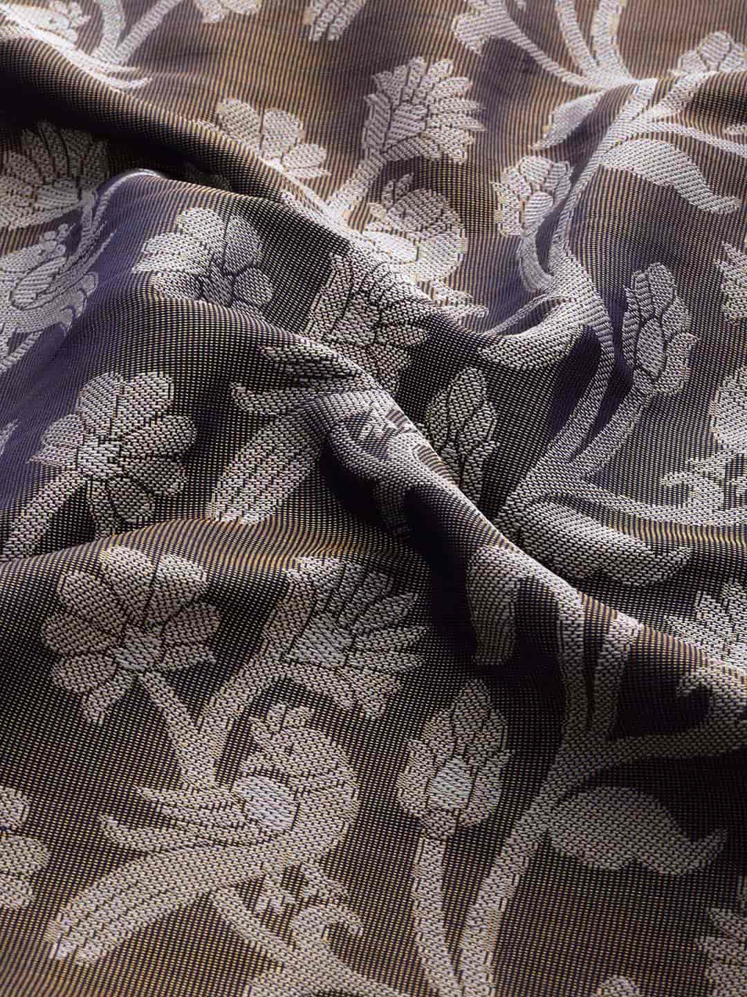 Ethnic Motifs Zari Woven Tissue Silk Saree