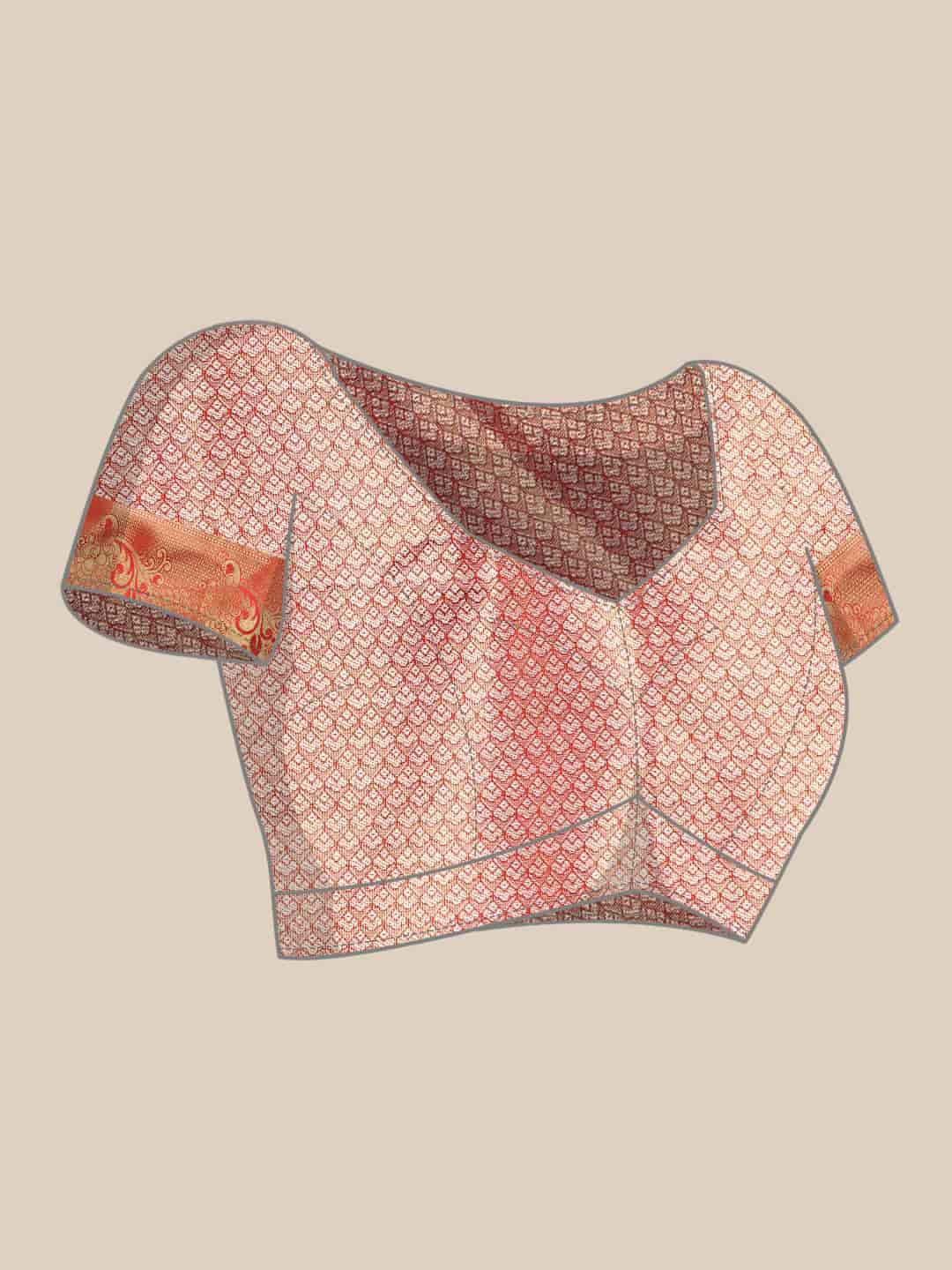 Ethnic Motifs Zari Woven Tissue Silk Saree