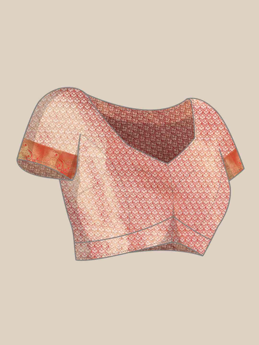 Ethnic Motifs Zari Woven Tissue Silk Saree