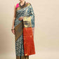 Ethnic Motifs Zari Woven Tissue Silk Saree