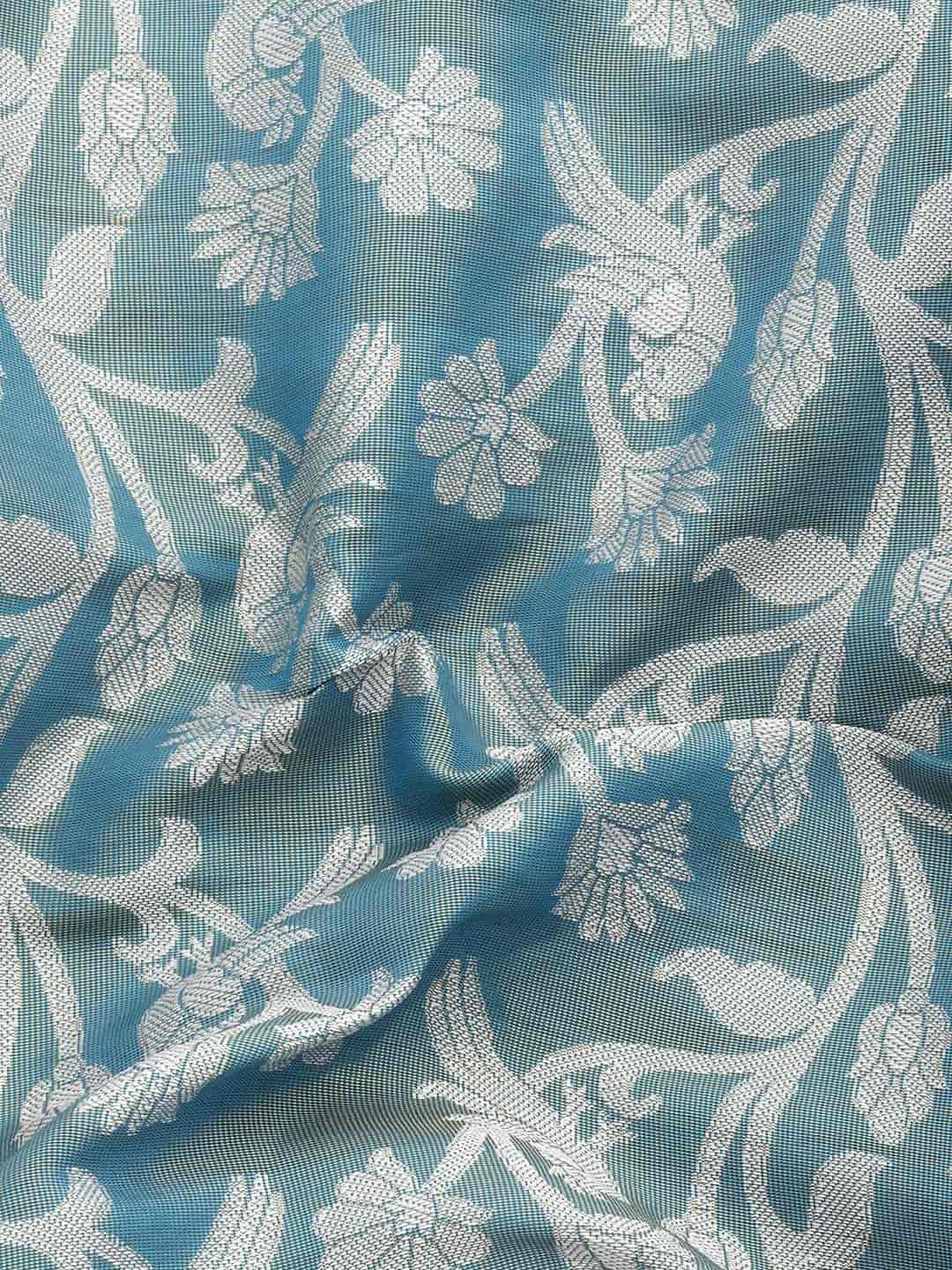 Ethnic Motifs Zari Woven Tissue Silk Saree