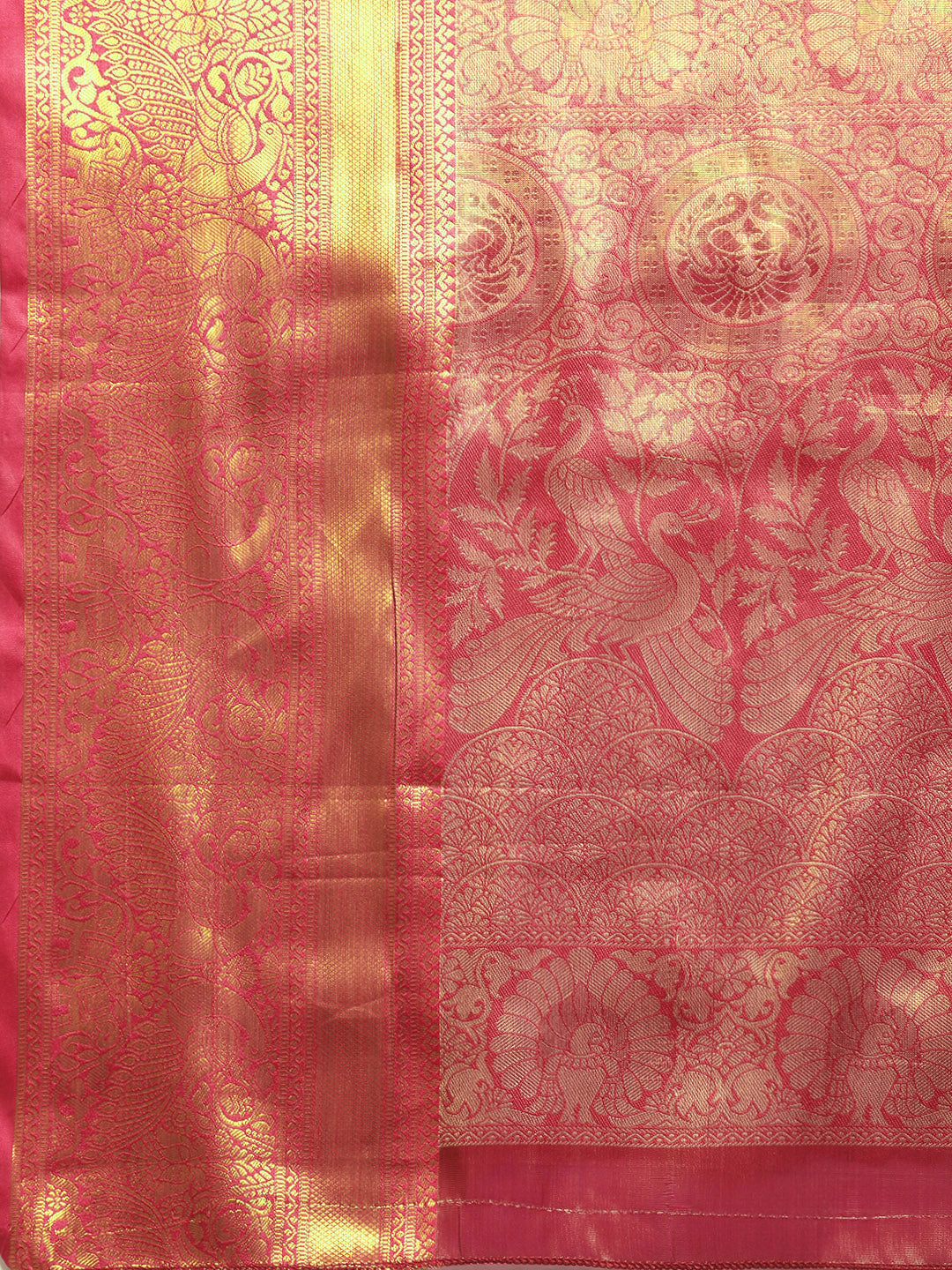 Ethnic Motifs Zari Woven Tissue Silk Saree