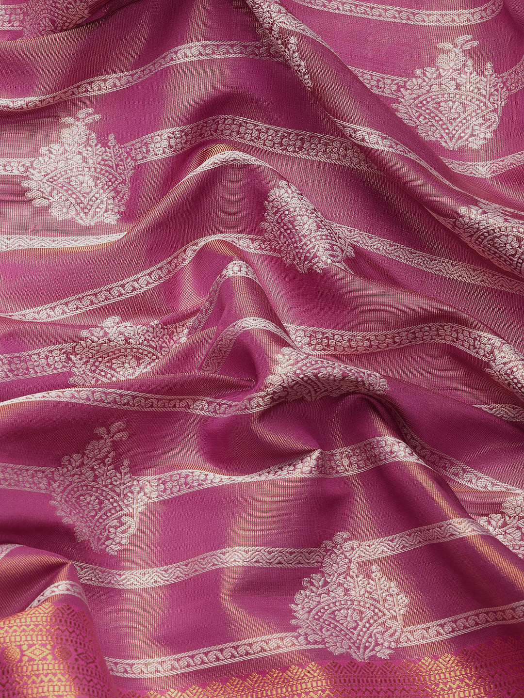 Ethnic Motifs Zari Woven Tissue Silk Saree