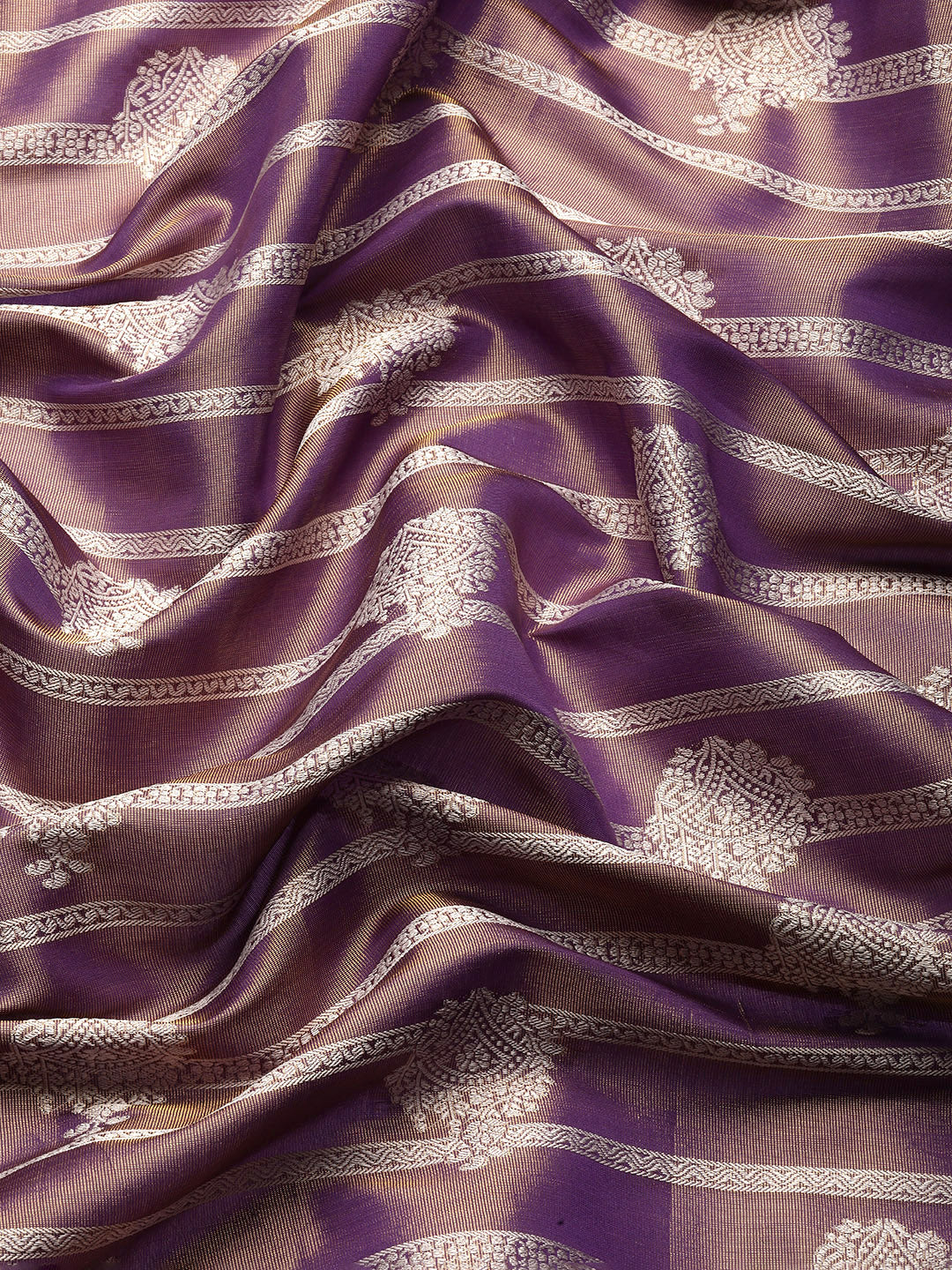 Ethnic Motifs Zari Woven Tissue Silk Saree