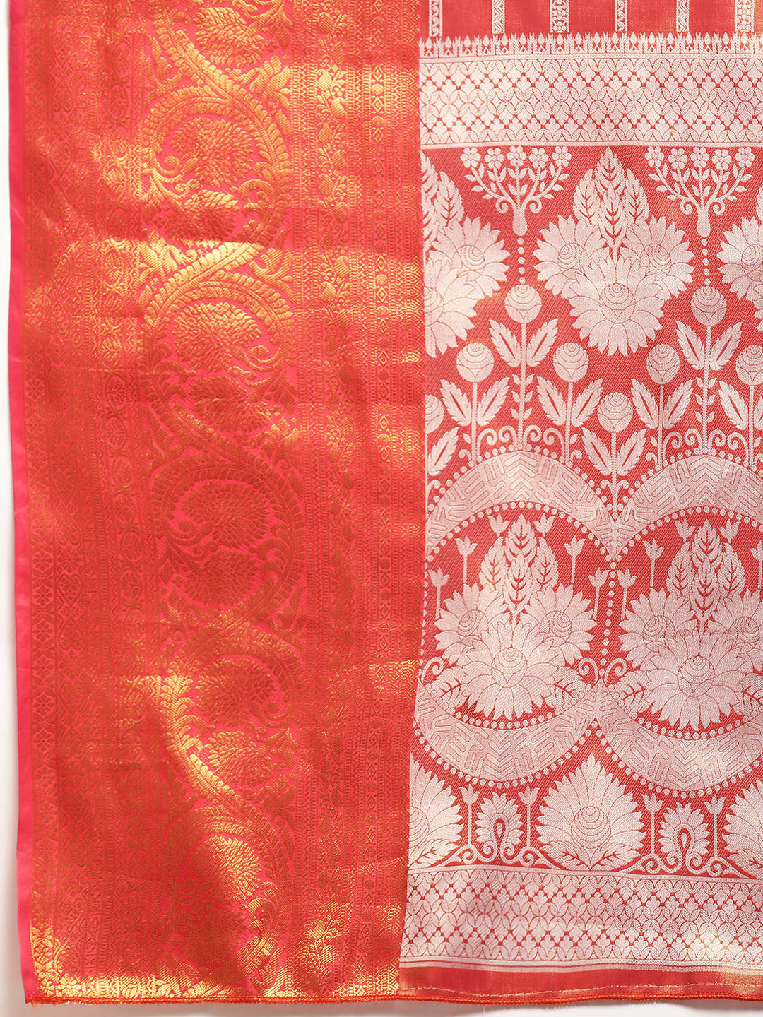 Ethnic Motifs Zari Woven Tissue Silk Saree
