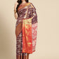 Ethnic Motifs Zari Woven Tissue Silk Saree