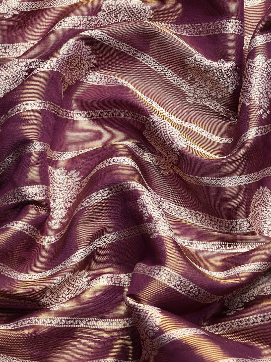 Ethnic Motifs Zari Woven Tissue Silk Saree