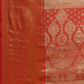 Women's Brocade Soft Silk Zari Woven Saree With Unstitched Blouse Piece