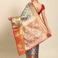 Women's Brocade Soft Silk Zari Woven Saree With Unstitched Blouse Piece