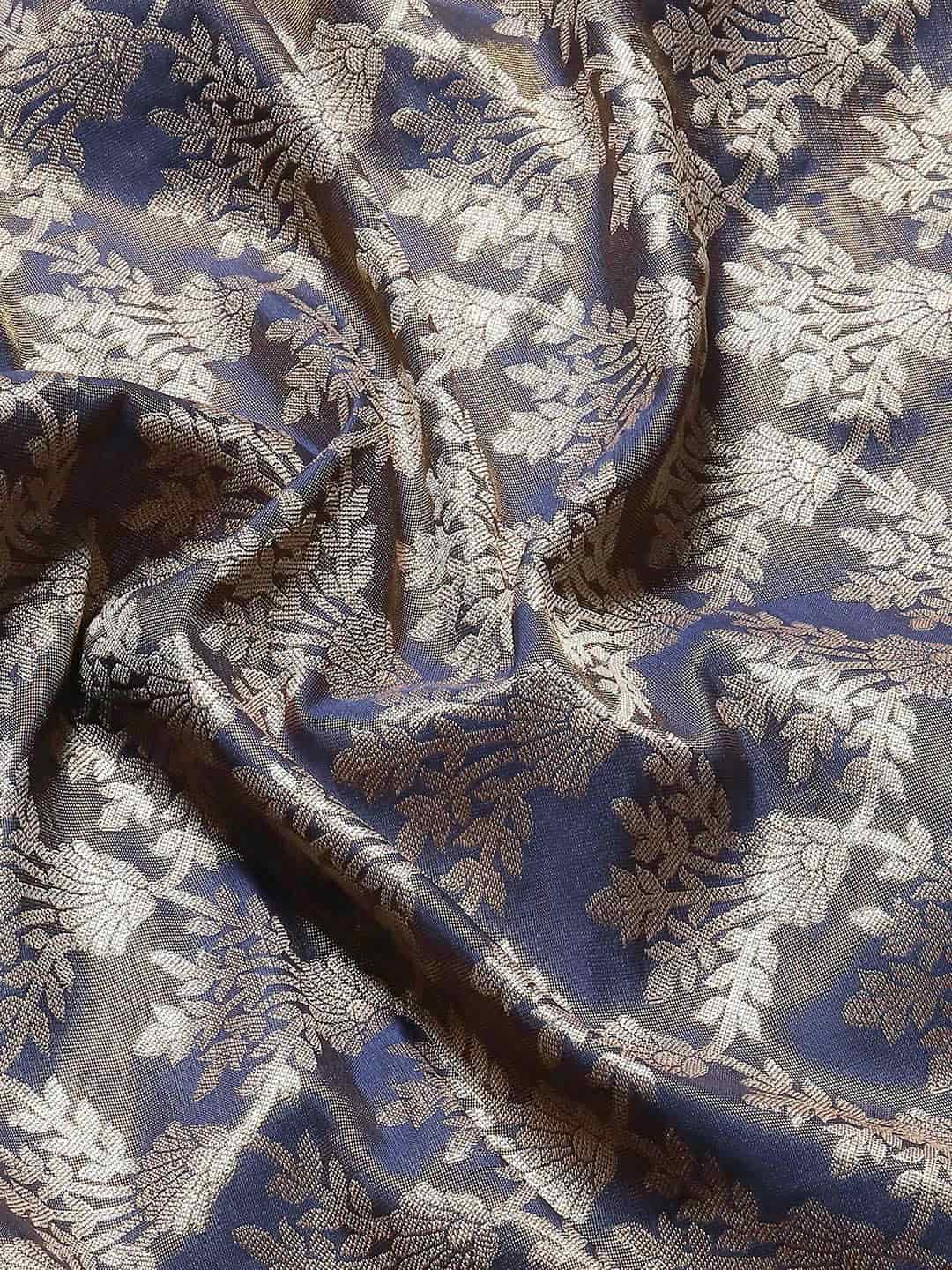 Women's Brocade Soft Silk Zari Woven Saree With Unstitched Blouse Piece