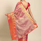 Women's Brocade Soft Silk Zari Woven Saree With Unstitched Blouse Piece