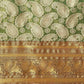 Women's Brocade Soft Silk Zari Woven Saree With Unstitched Blouse Piece