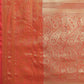 Women's Brocade Soft Silk Zari Woven Saree With Unstitched Blouse Piece