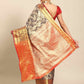 Women's Brocade Soft Silk Zari Woven Saree With Unstitched Blouse Piece