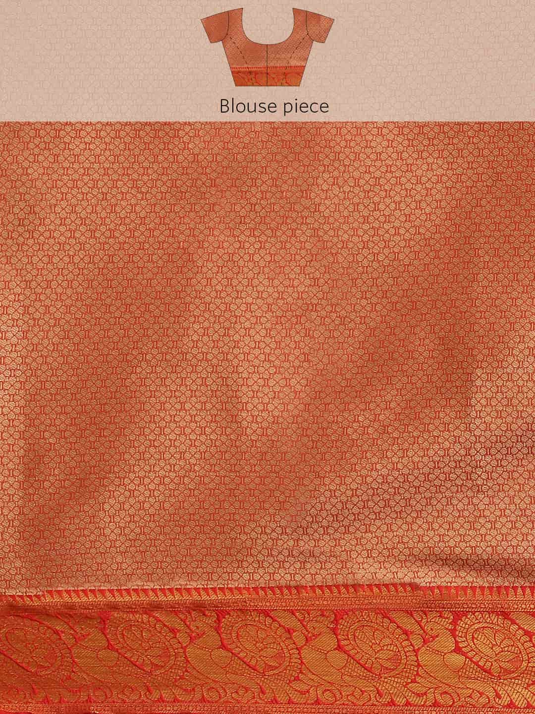 Women's Brocade Soft Silk Zari Woven Saree With Unstitched Blouse Piece
