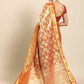 Women's Brocade Soft Silk Zari Woven Saree With Unstitched Blouse Piece