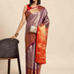 Women's Brocade Soft Silk Zari Woven Saree With Unstitched Blouse Piece
