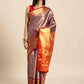 Women's Brocade Soft Silk Zari Woven Saree With Unstitched Blouse Piece