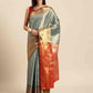 Women's Brocade Soft Silk Zari Woven Saree With Unstitched Blouse Piece