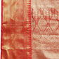 Women's Brocade Soft Silk Zari Woven Saree With Unstitched Blouse Piece
