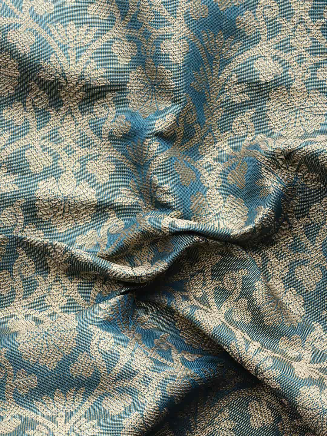 Women's Brocade Soft Silk Zari Woven Saree With Unstitched Blouse Piece