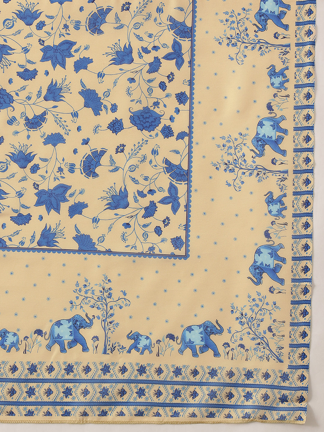 Digital Printed Kalamkari Dupatta Mul Cotton Fabric