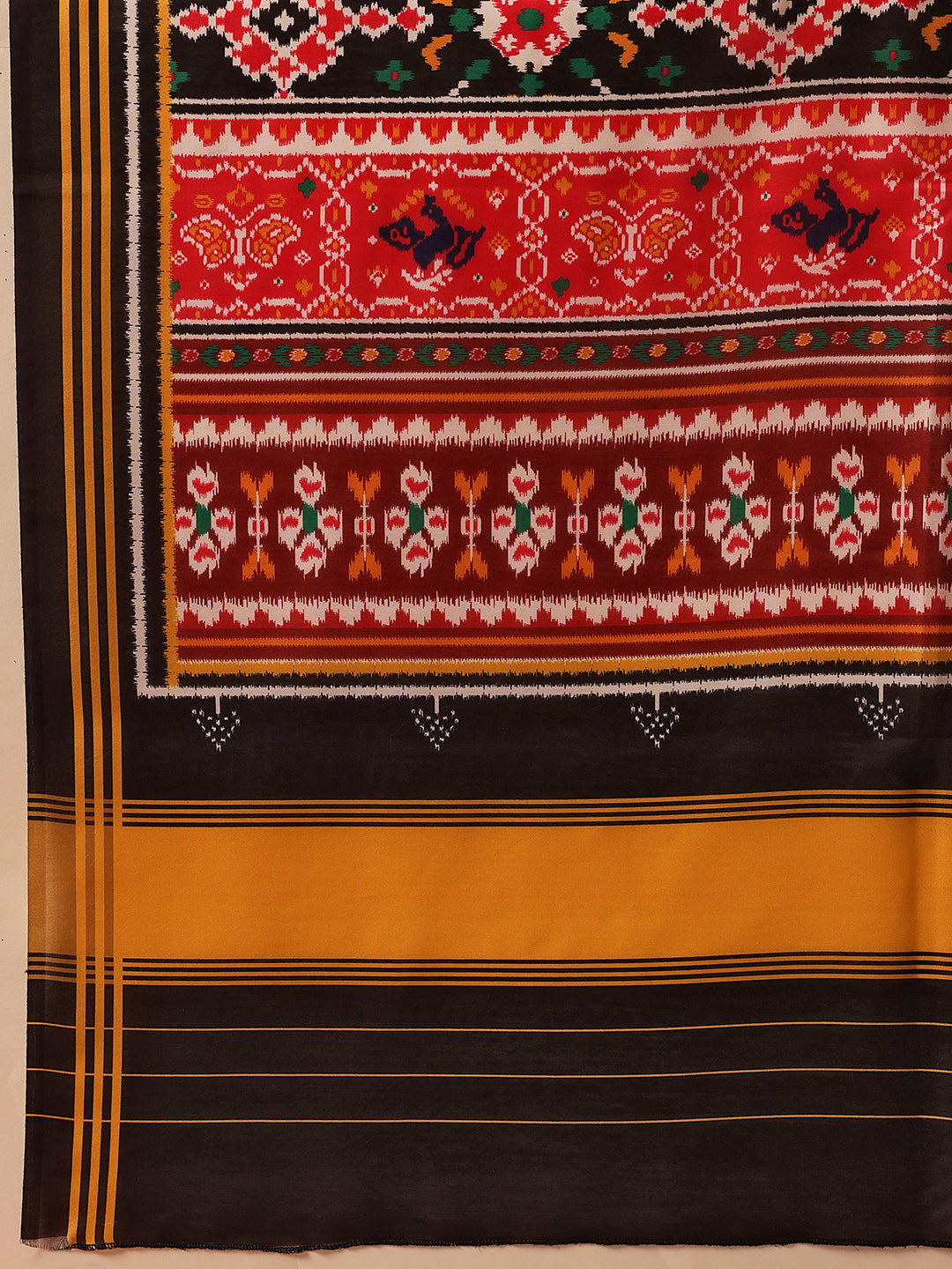 Traditional Ikkat Patola Printed Mul Cotton Dupatta