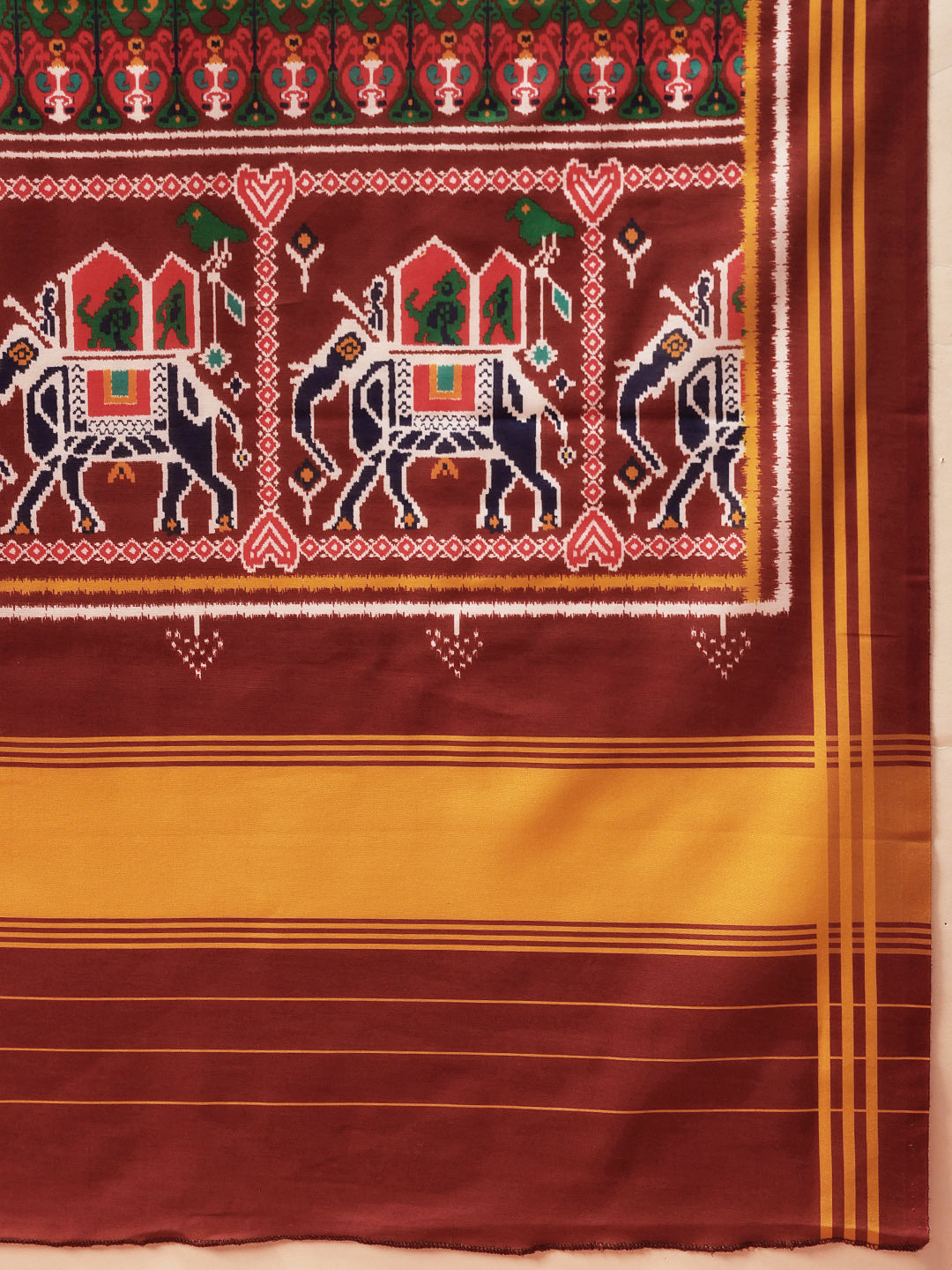 Traditional Ikkat Patola Printed Mul Cotton Dupatta