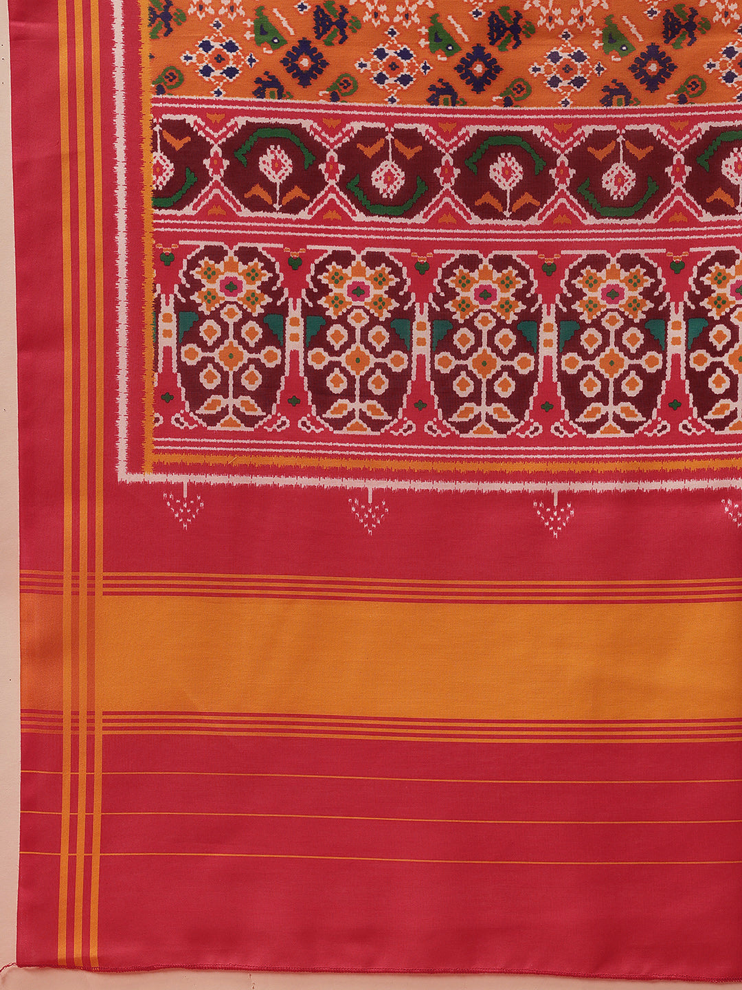 Traditional Ikkat Patola Printed Mul Cotton Dupatta