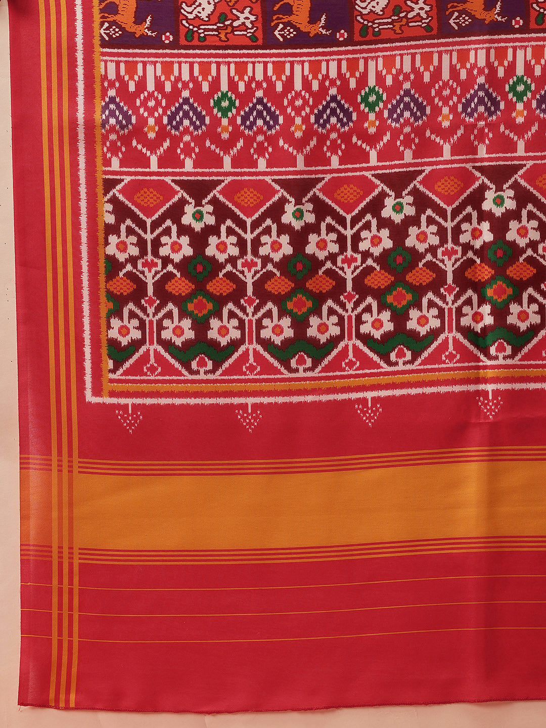 Traditional Ikkat Patola Printed Mul Cotton Dupatta