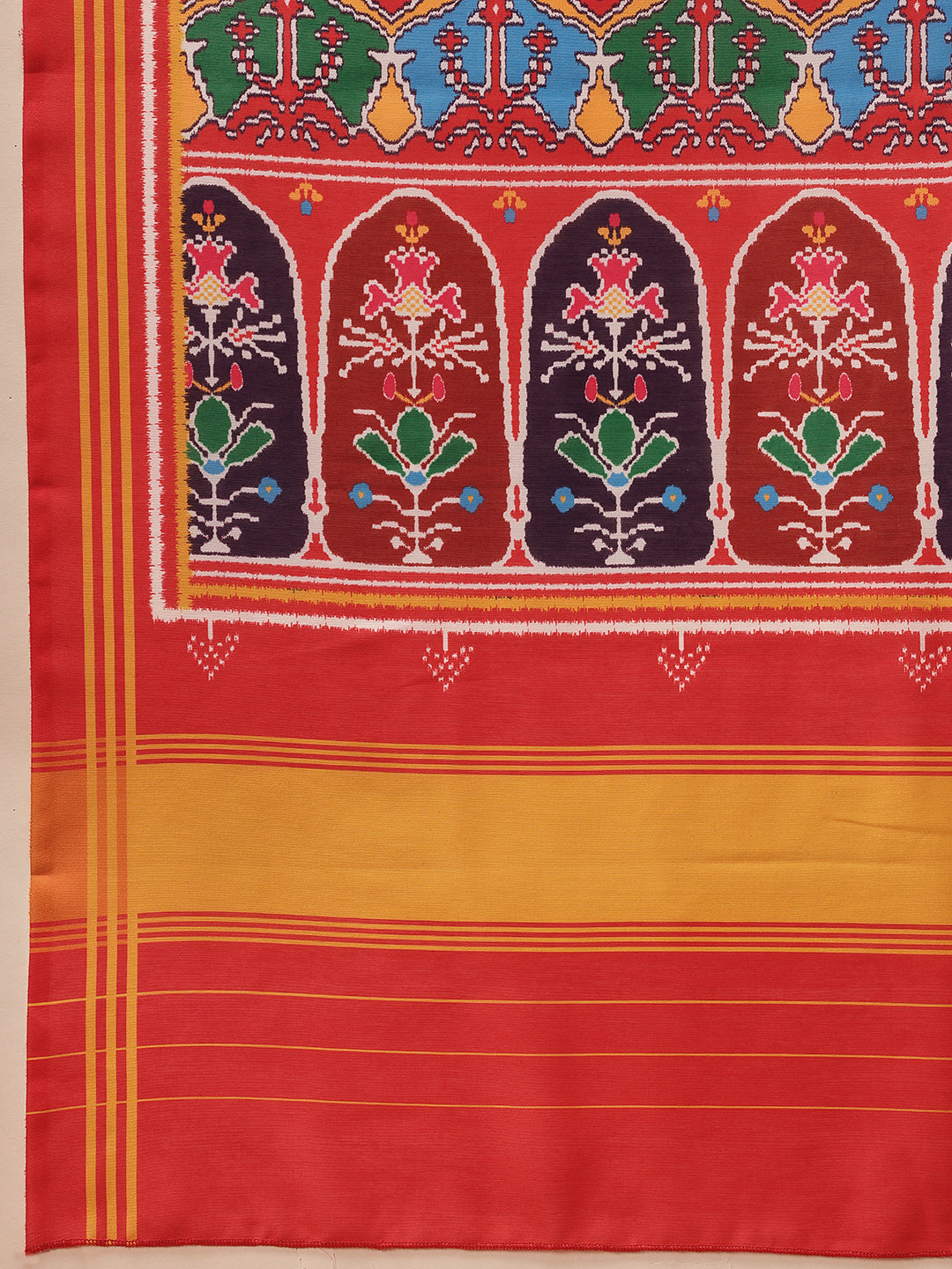 Traditional Ikkat Patola Printed Mul Cotton Dupatta